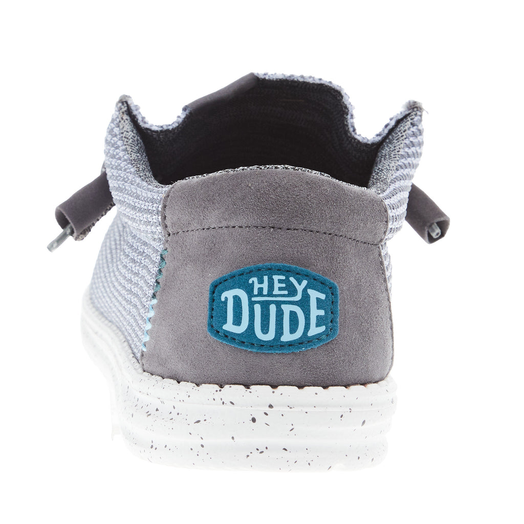 Hey Dude Mens Grey Wally Sport Mesh Casual