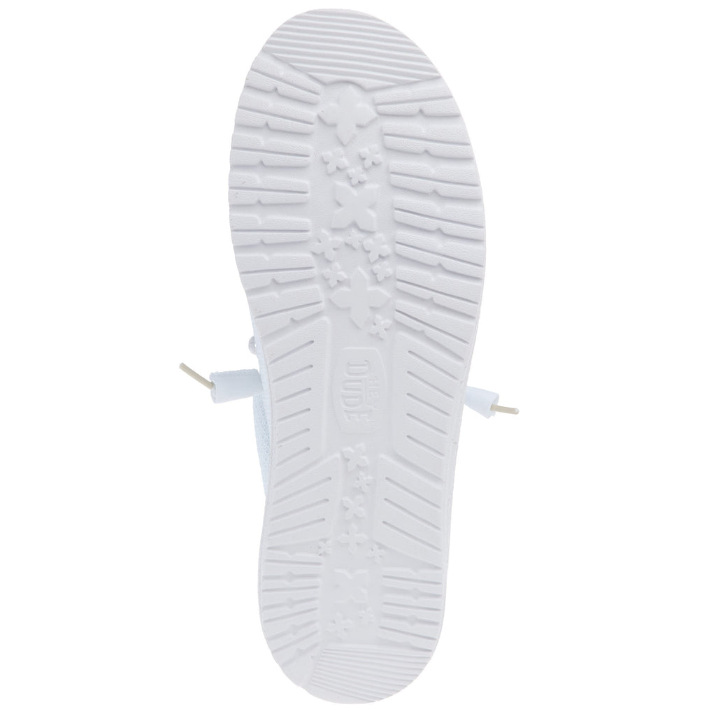 Hey Dude Men's Wally Sport Mesh White Casual Shoe