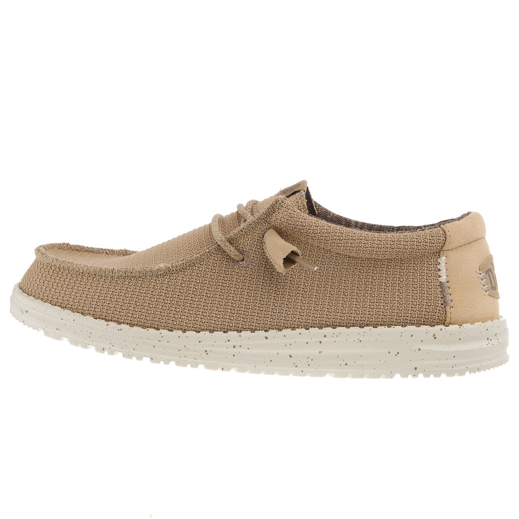 Hey Dude Mens Wally Sport Mesh Tan Causal Shoe