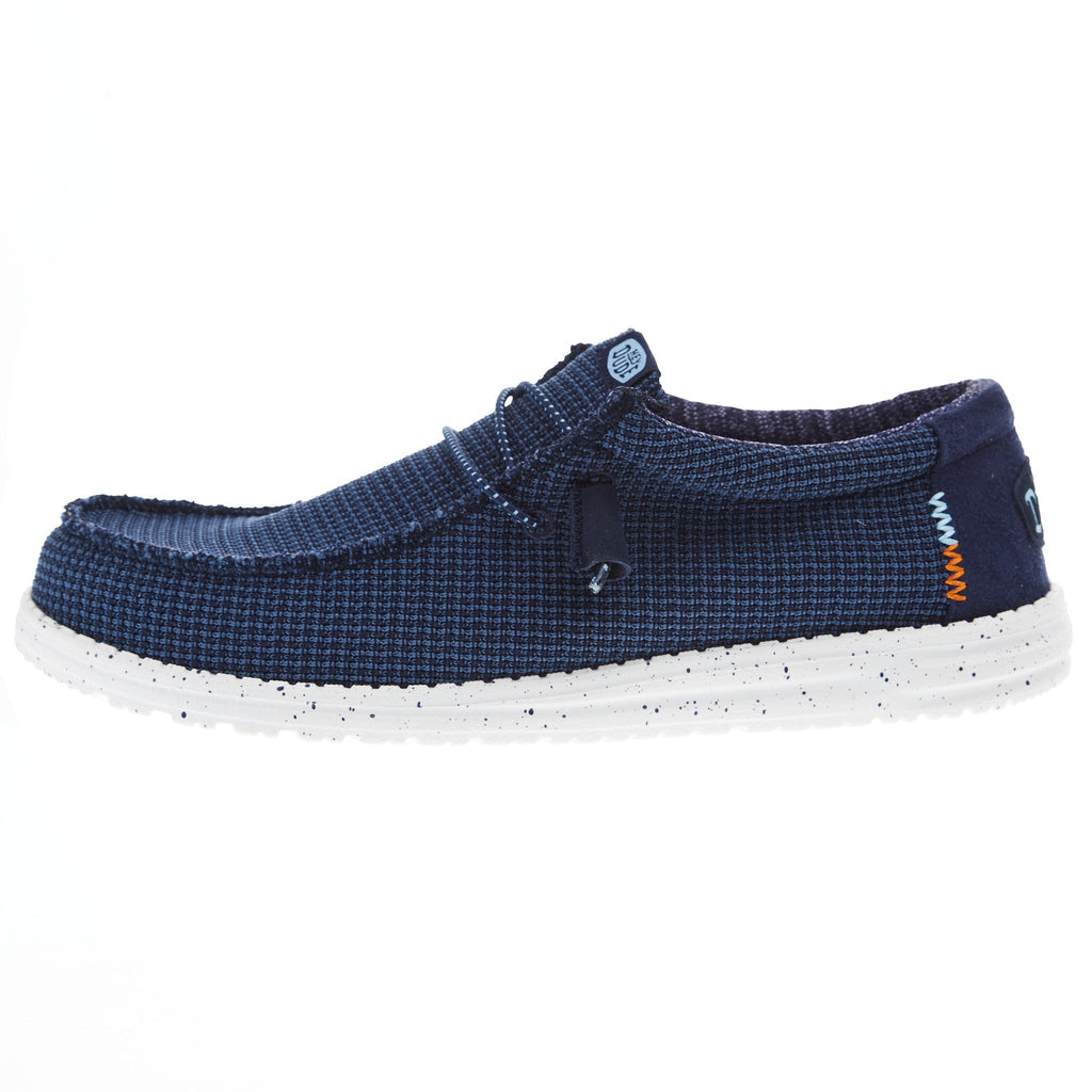 Hey Dude Mens Navy Wally Sport Mesh Casual