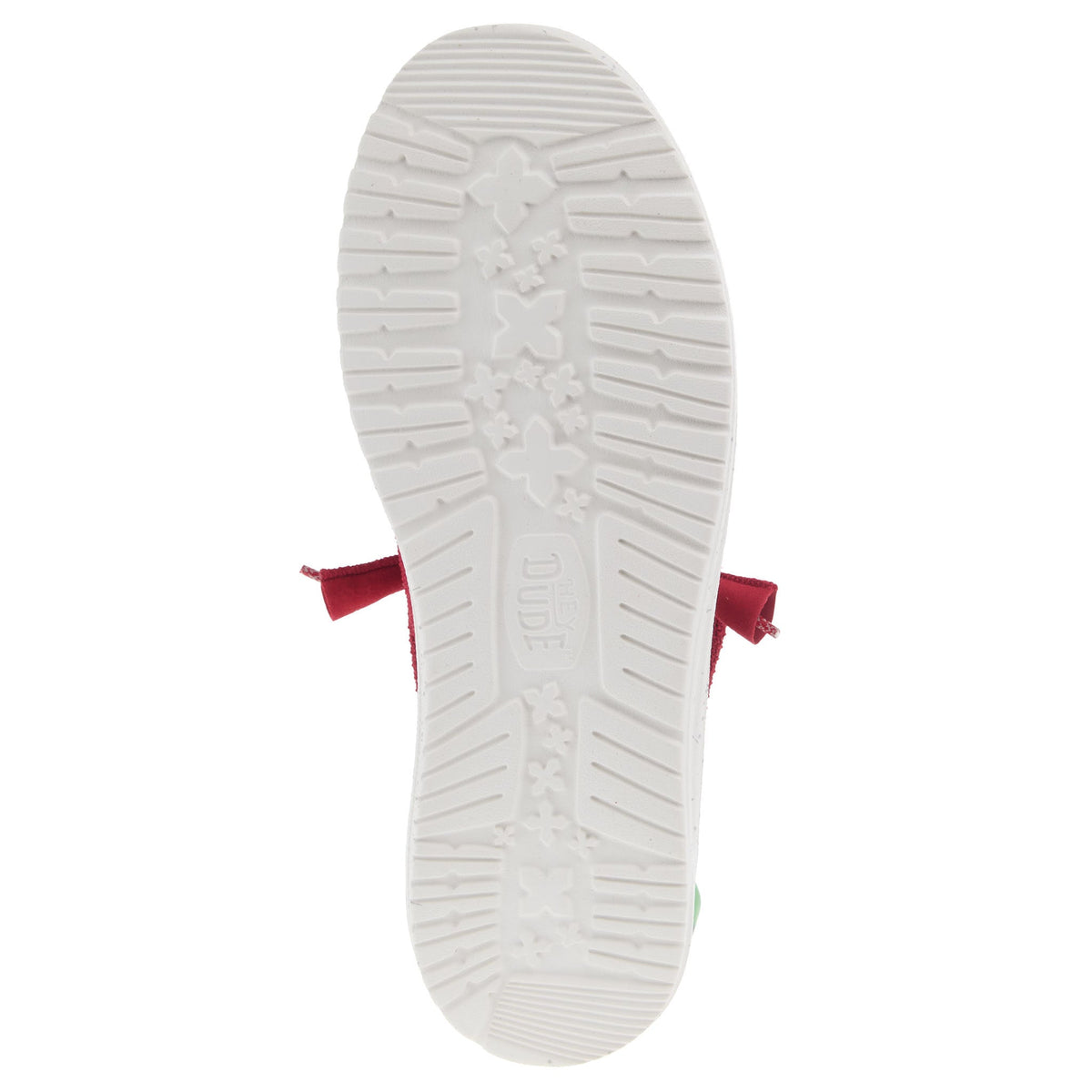 Hey Dude Mens Wally Sport Mesh Dark Red Casual Shoe