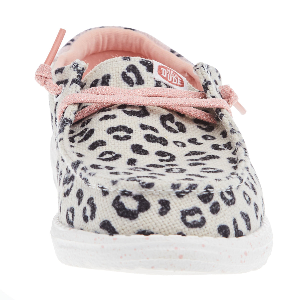 Hey Dude Youth Wendy Funk Leo Cream and Pink Casual Shoe