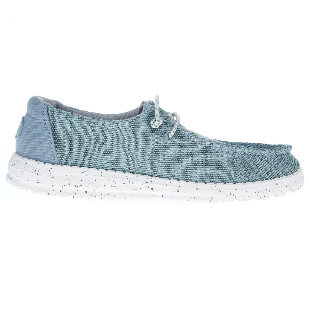 Hey Dude Youth Wendy Sport Mesh Light Blue Casual Shoe