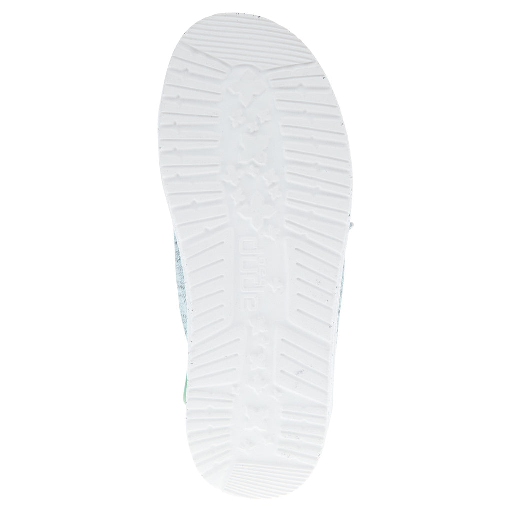 Hey Dude Youth Wendy Sport Mesh Light Blue Casual Shoe