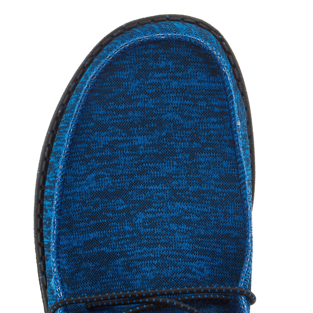 Hey Dude Mens Blue Wally Sport Knit Casual Shoe