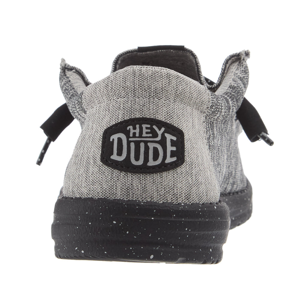 Hey Dude Mens Dark Grey Wally Sport Knit Casual Shoe