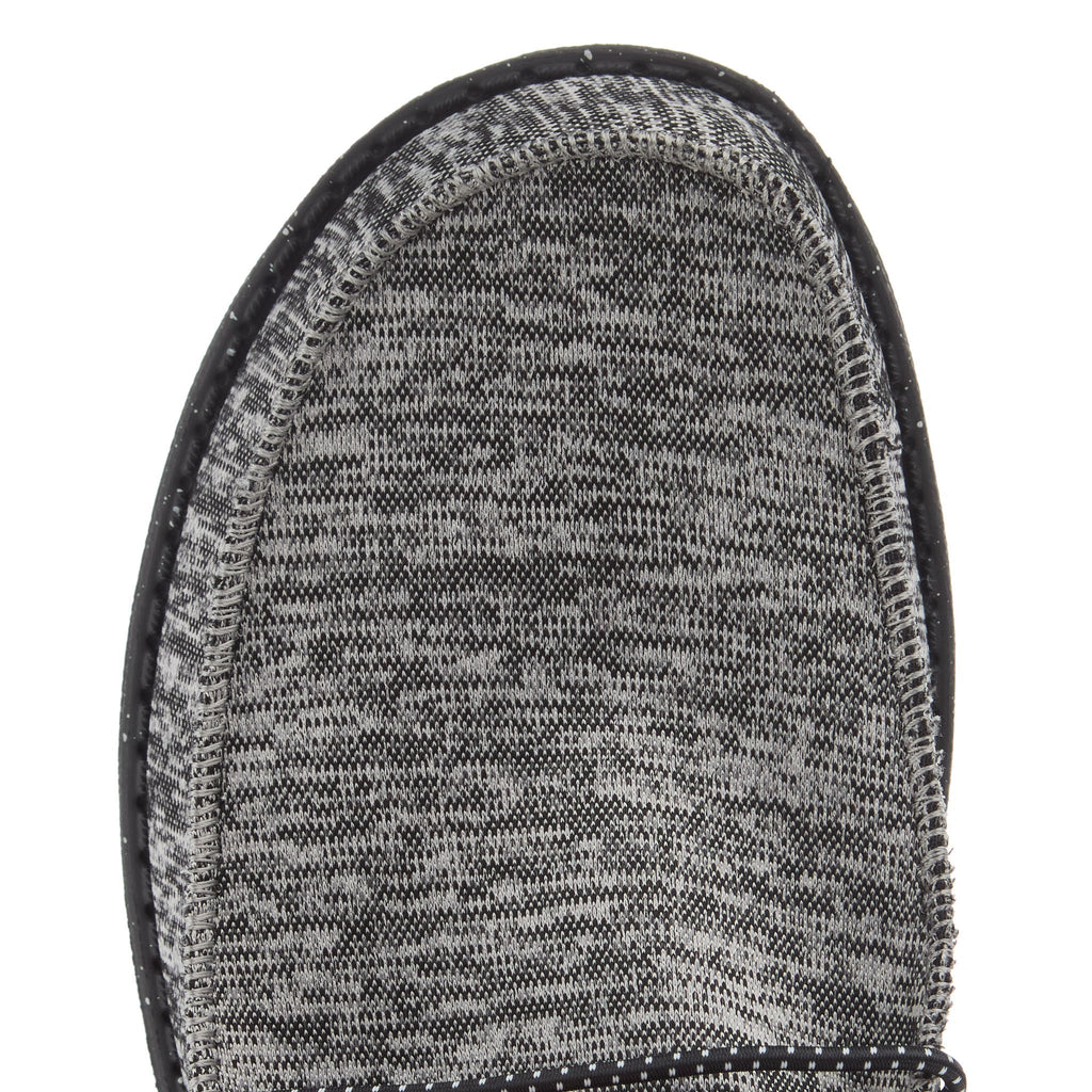 Hey Dude Mens Dark Grey Wally Sport Knit Casual Shoe