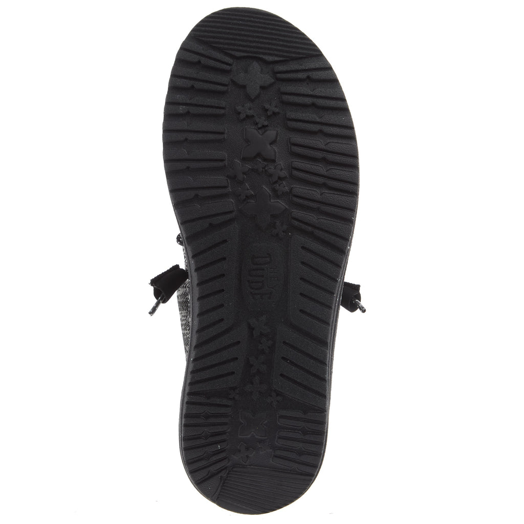 Hey Dude Mens Dark Grey Wally Sport Knit Casual Shoe