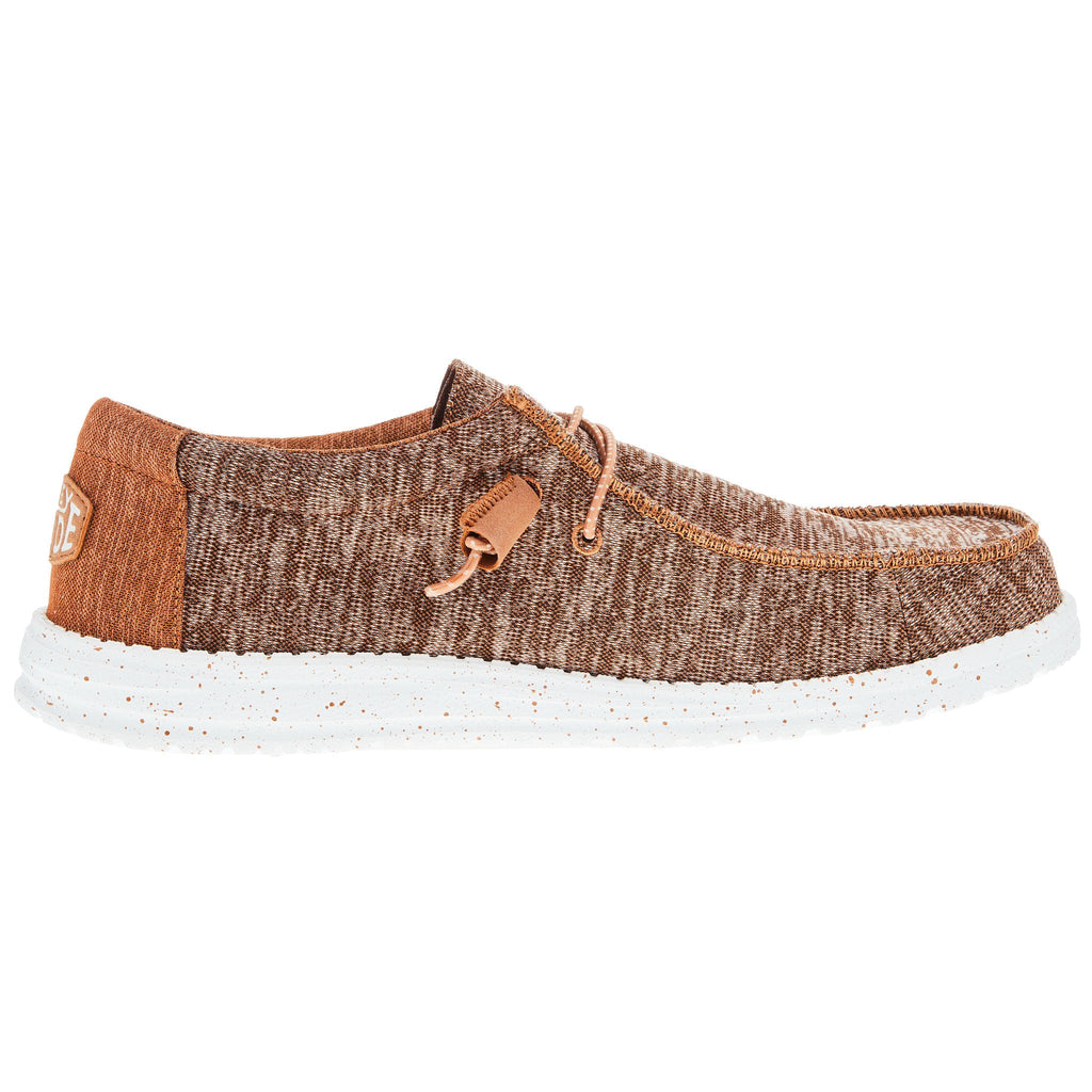 Hey Dude Mens Brown Wally Sport Knit Casual