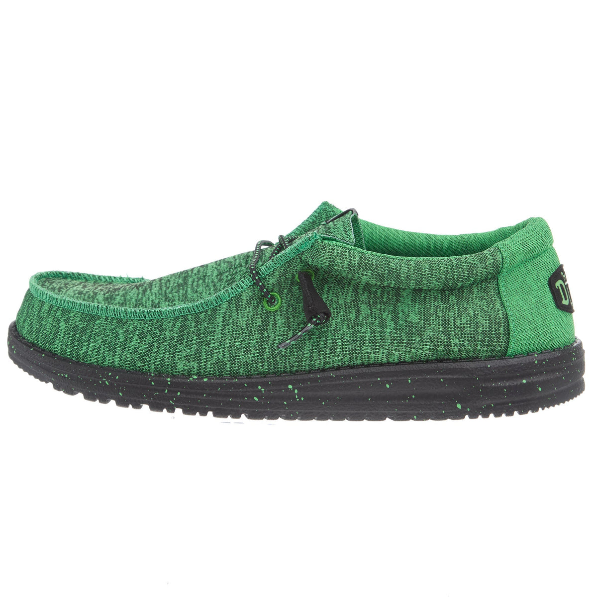 Hey Dude Men`s Green Wally Sport Knit Casual Shoe