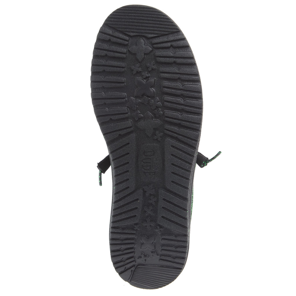 Hey Dude Men`s Green Wally Sport Knit Casual Shoe