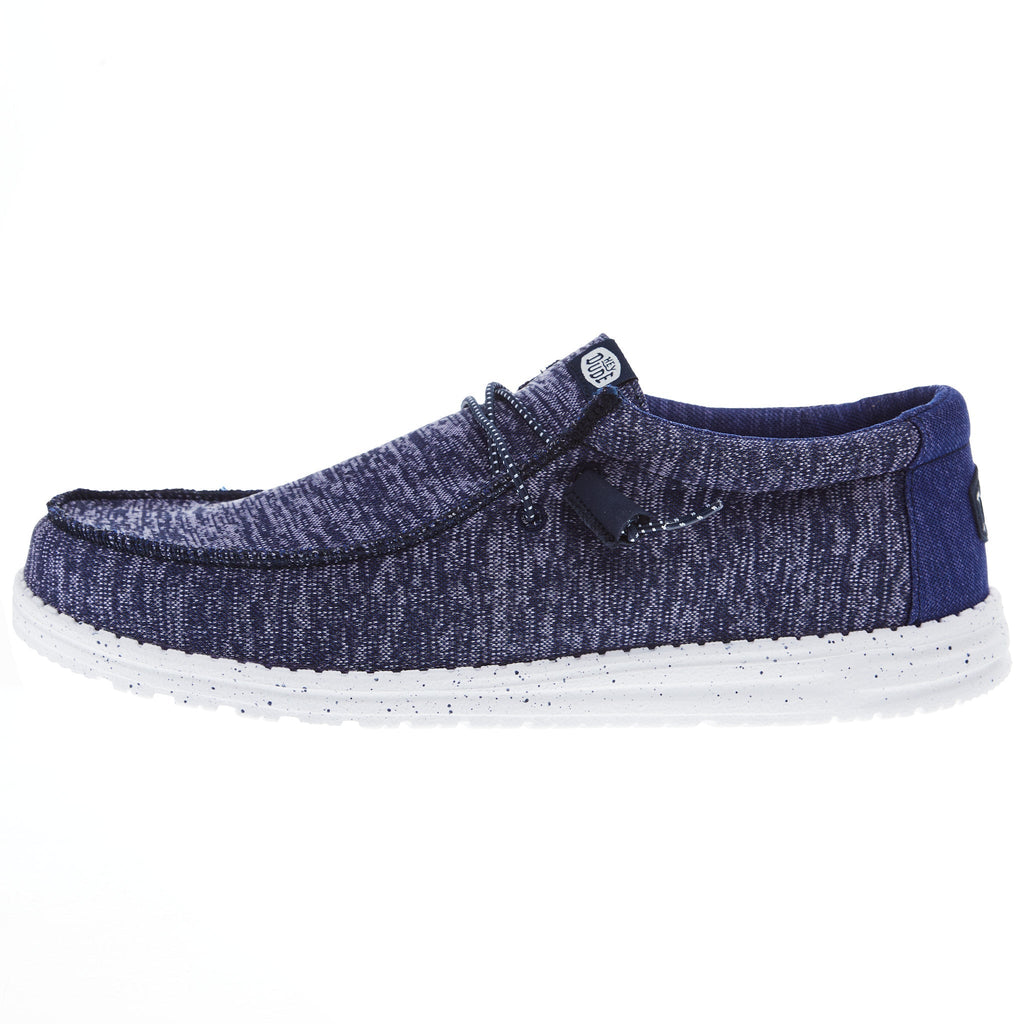 Hey Dude Mens Blue Wally Sport Knit Casual