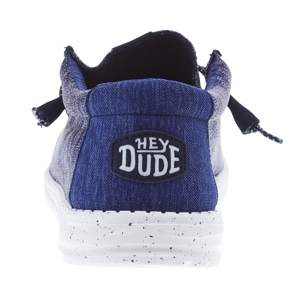 Hey Dude Mens Blue Wally Sport Knit Casual
