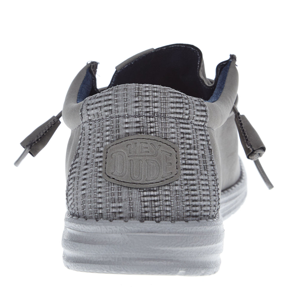 Hey Dude Men's Grey Wally Fabricated Leather Casual