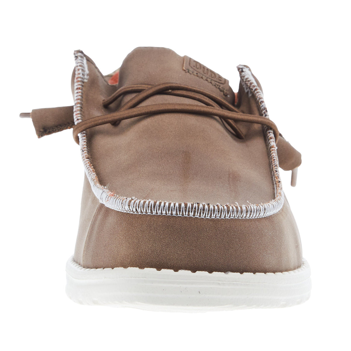 Hey Dude Mens Tan Wally Fabricated Leather Casual