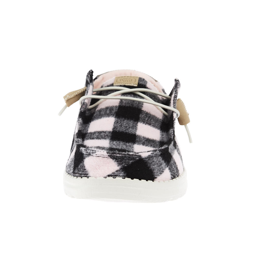 Hey Dude Women`s Wendy Buffalo Plaid Pink Casual