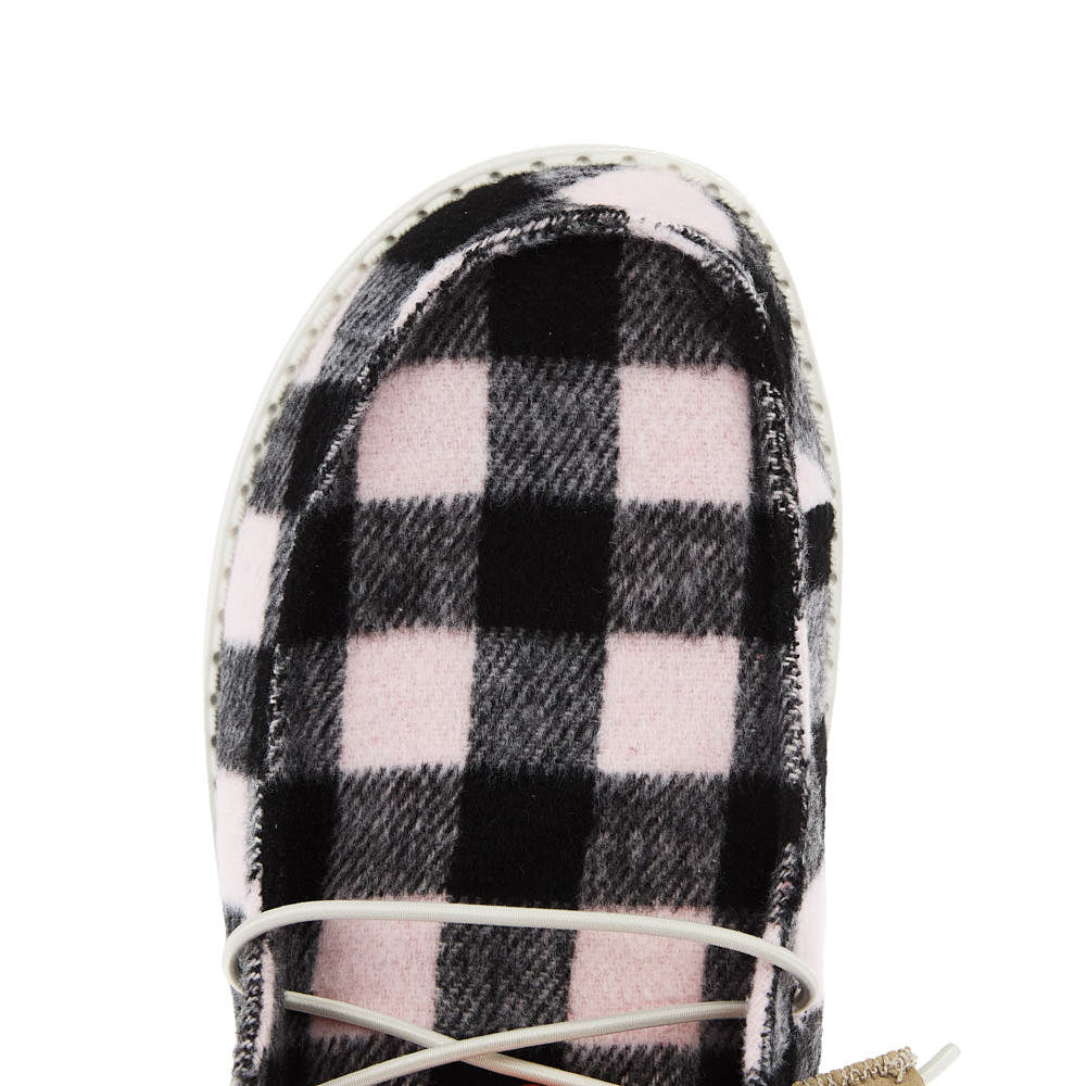 Hey Dude Women`s Wendy Buffalo Plaid Pink Casual