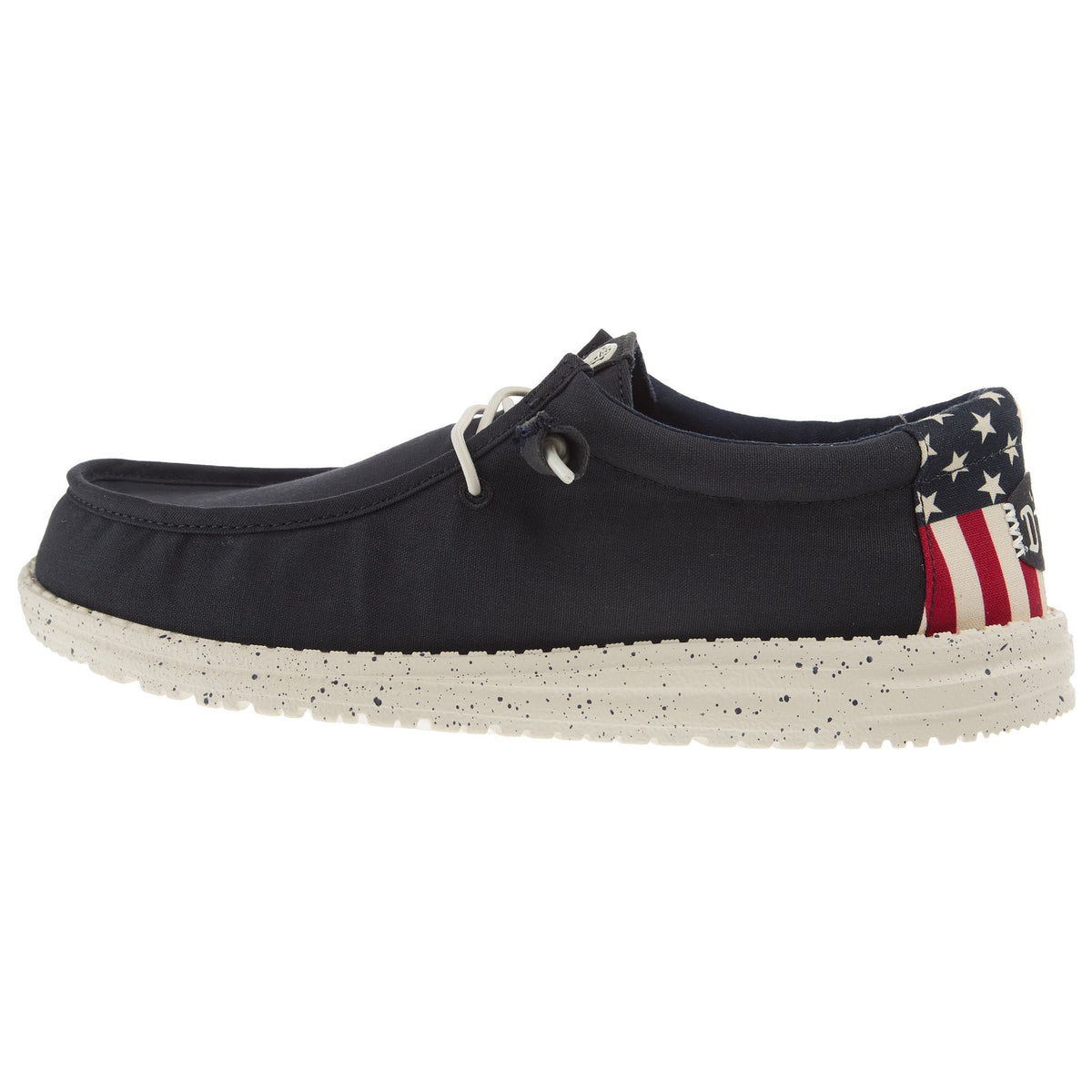 Hey Dude Mens Wally Americana White Casual Shoe
