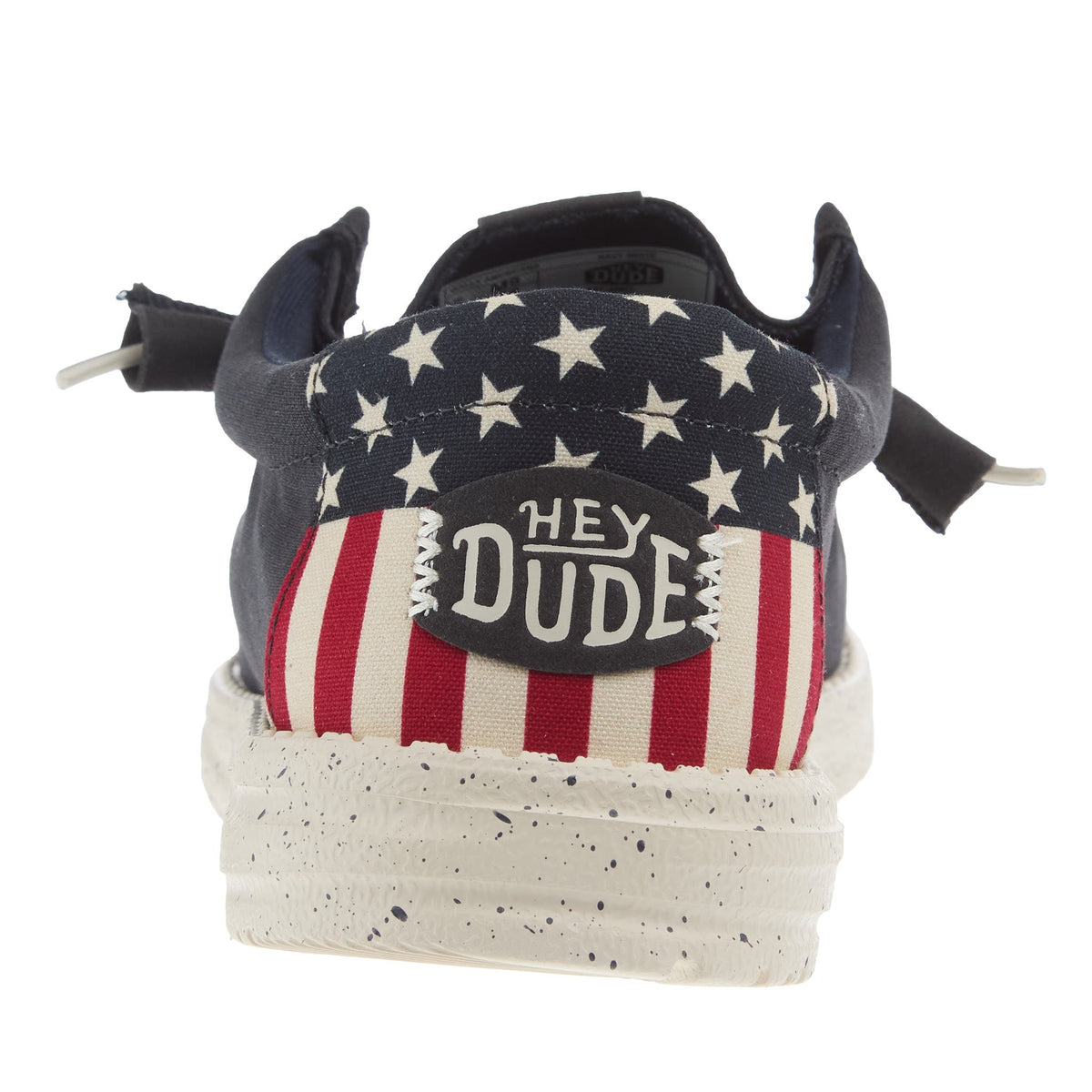 Hey Dude Mens Wally Americana White Casual Shoe