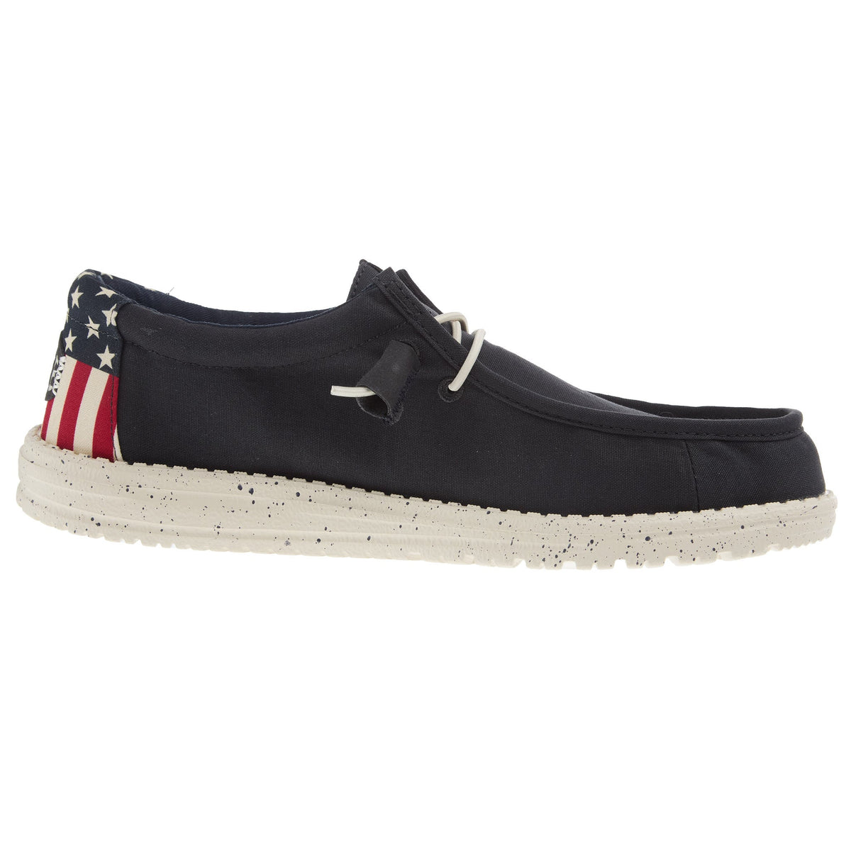 Hey Dude Mens Wally Americana White Casual Shoe