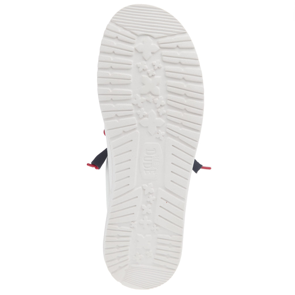 Hey Dude Men`s Wally American Navy Casual Shoe