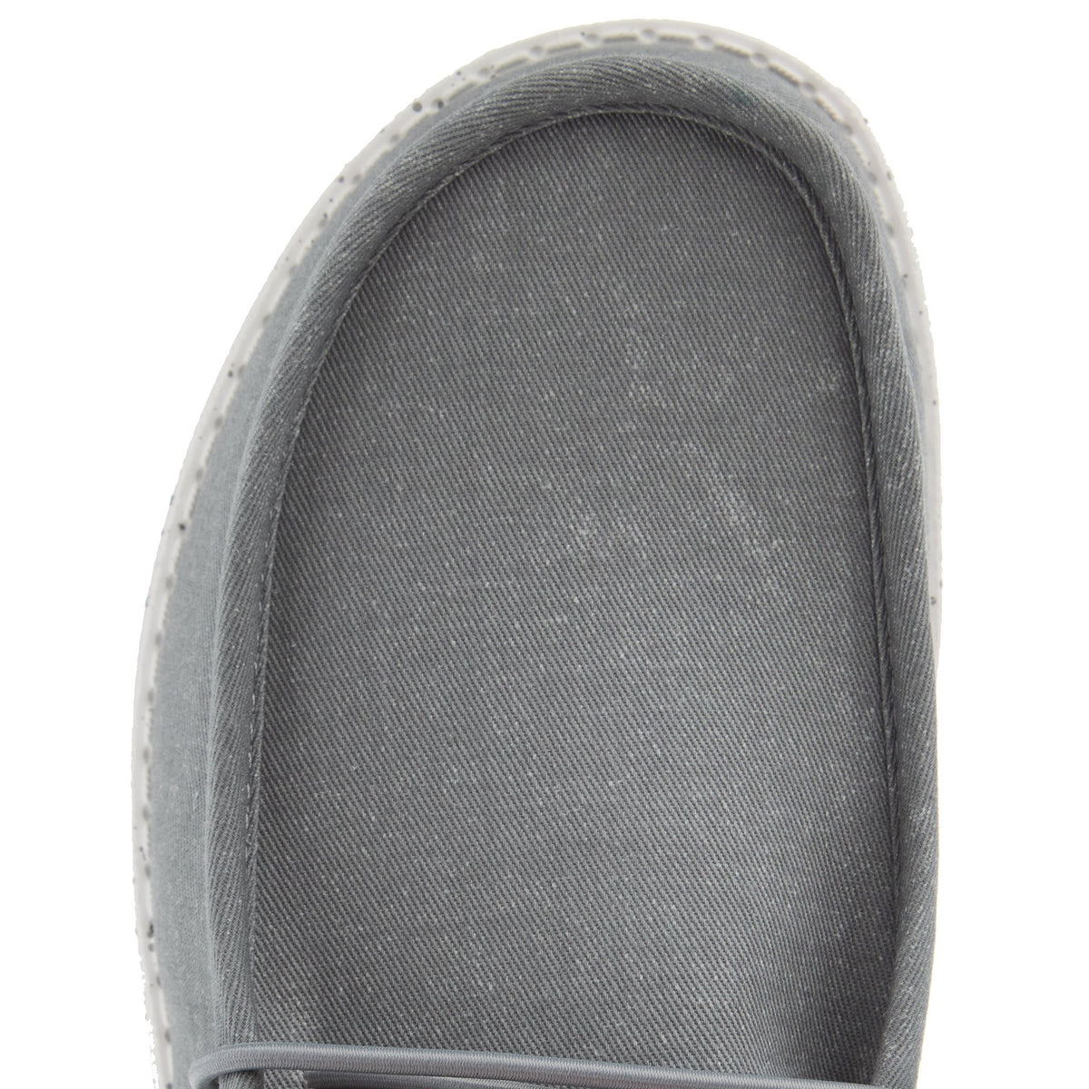 Hey Dude Mens Grey Wally Canvas Casual Shoe