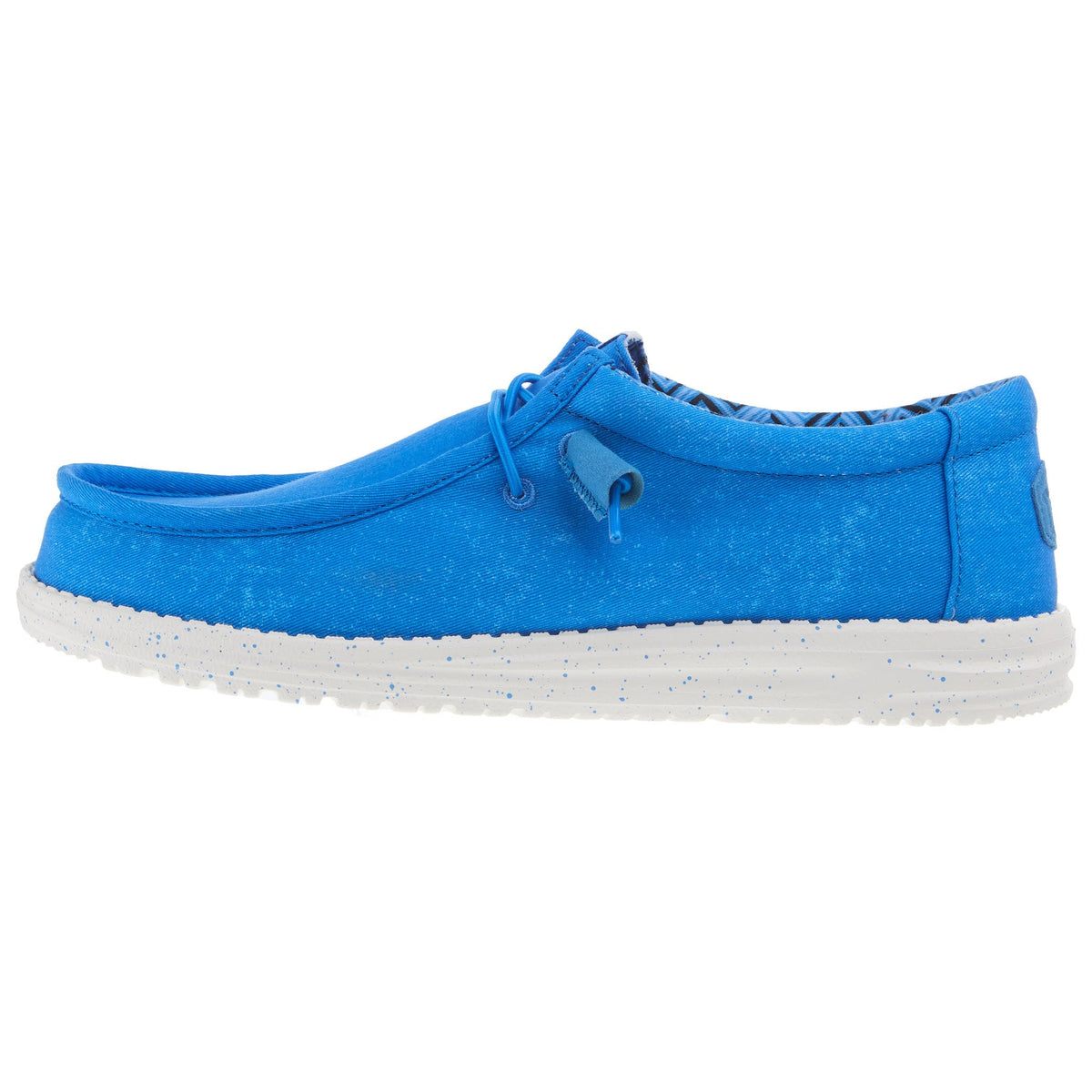 Hey Dude Mens Wally Canvas Blue Casual Shoe