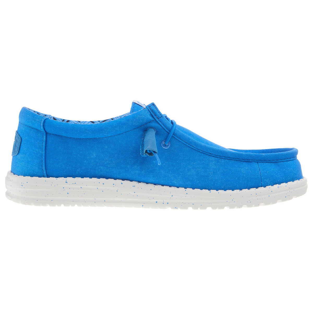 Hey Dude Mens Wally Canvas Blue Casual Shoe