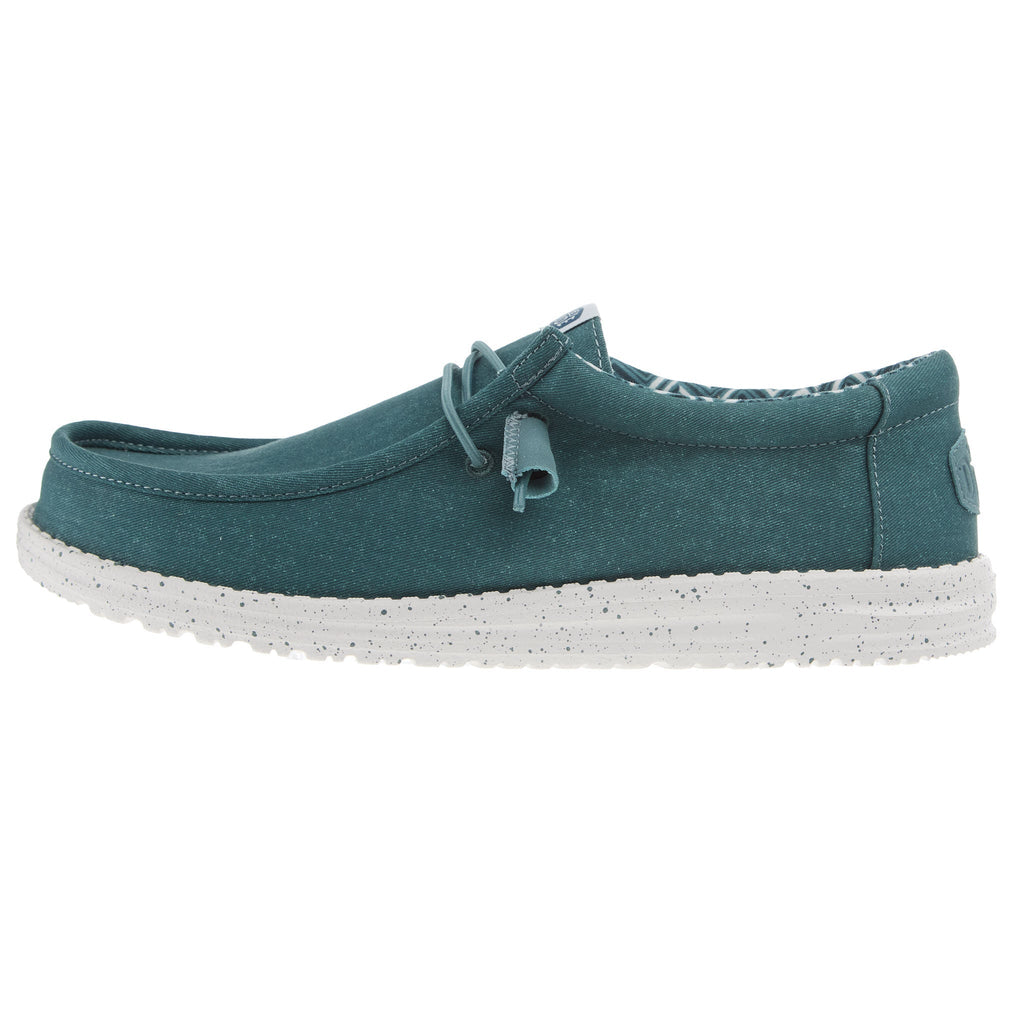 Hey Dude Mens North Atlantic Wally Stretch Canvas Casual Shoe