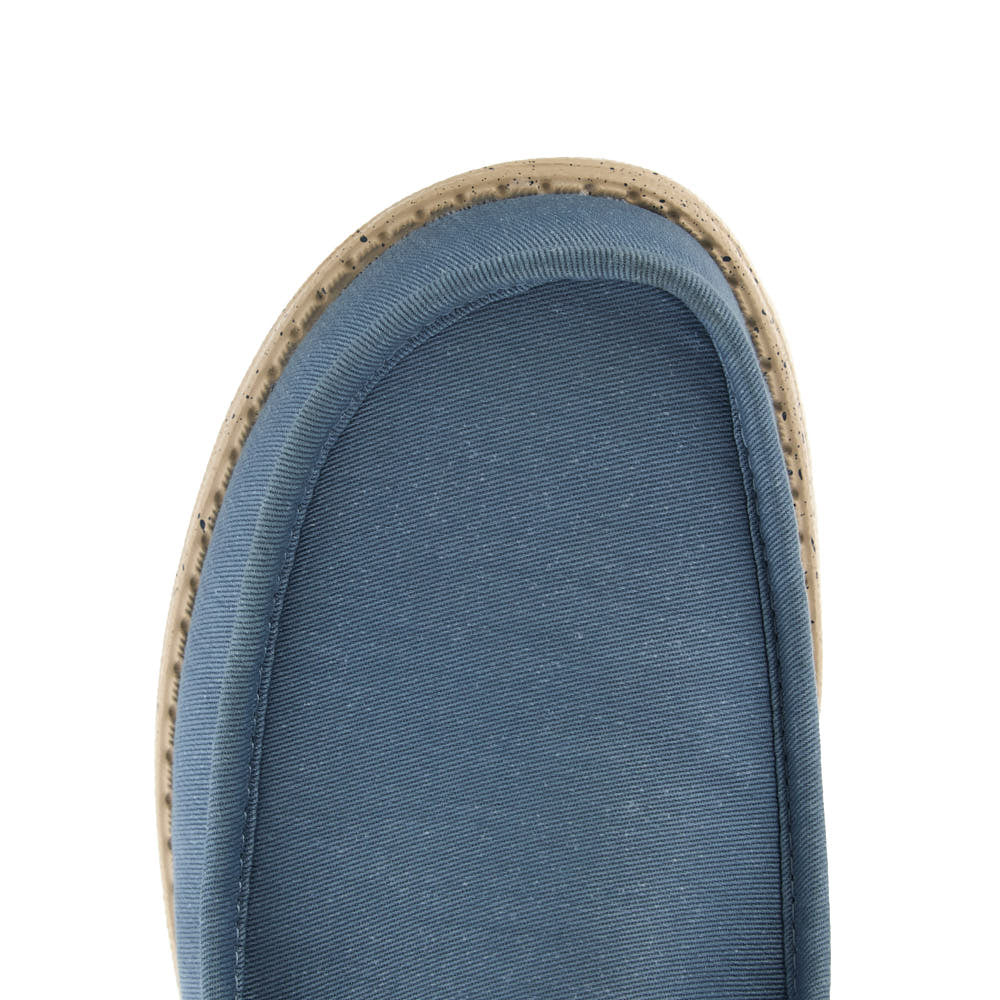 Hey Dude Men's Wally Stretch Canvas Faded Denim Casual Shoe