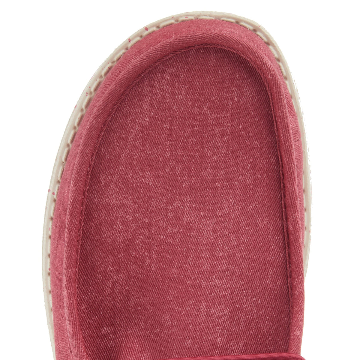 Hey Dude Mens Wally Canvas Red Casual Shoe