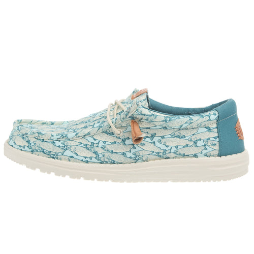 Hey Dude Men's Wally Fish Camo Casual Shoe