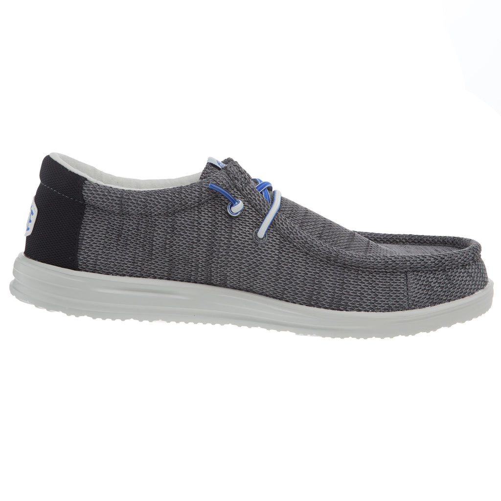 Hey Dude Men`s Wally H2O Mesh Black Casual Shoe