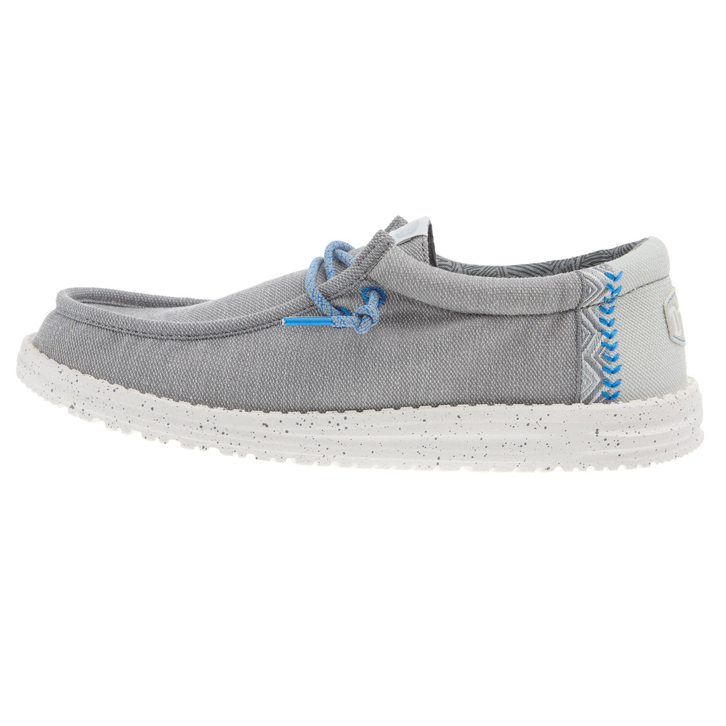 Hey Dude Men's Wally Coastline Grey Casual Shoe