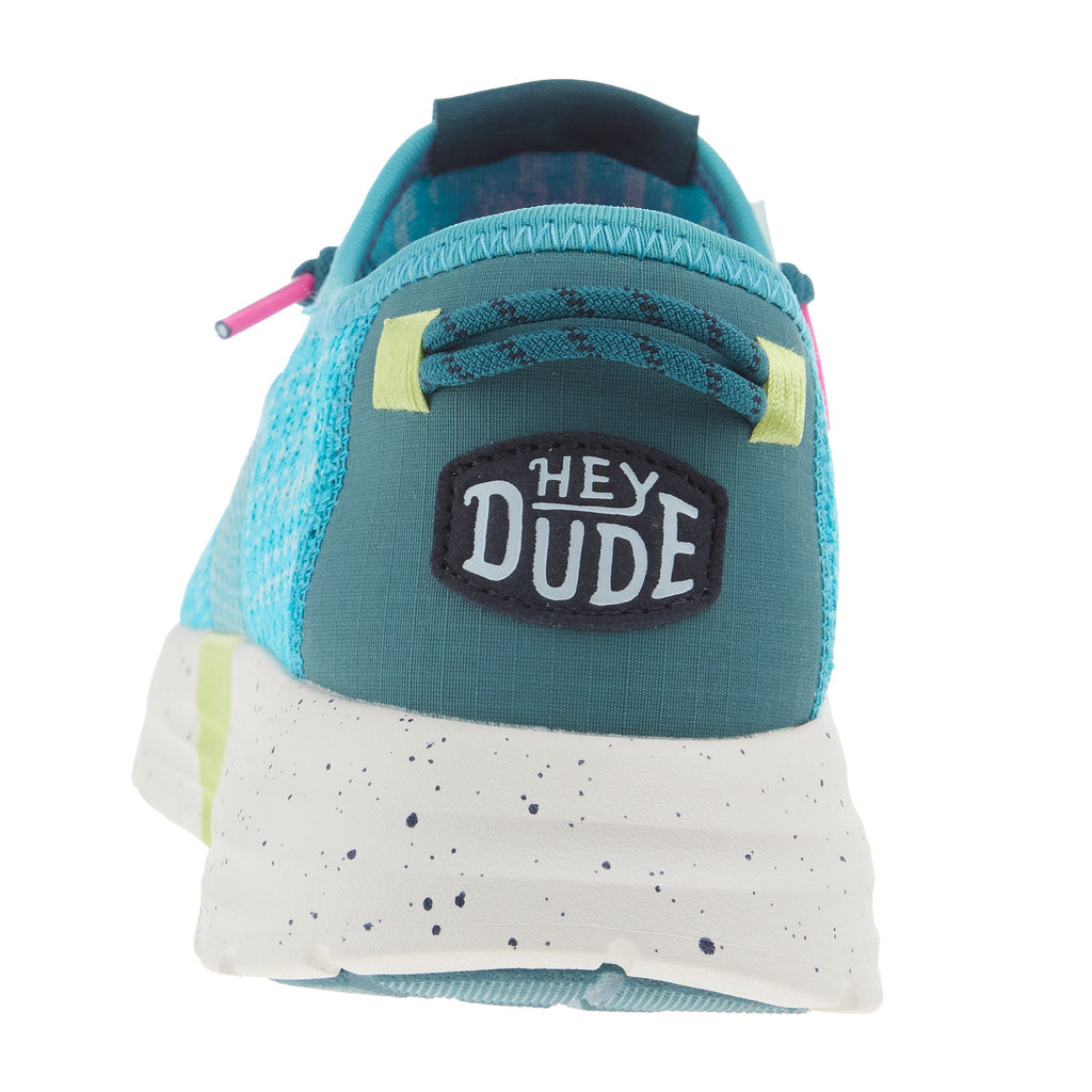 Hey Dude Womens Sirocco W Sport Stripe Teal Casual
