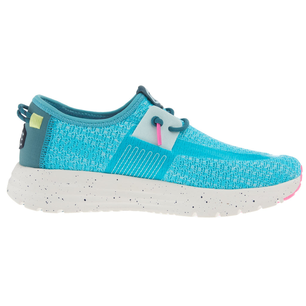 Hey Dude Womens Sirocco W Sport Stripe Teal Casual