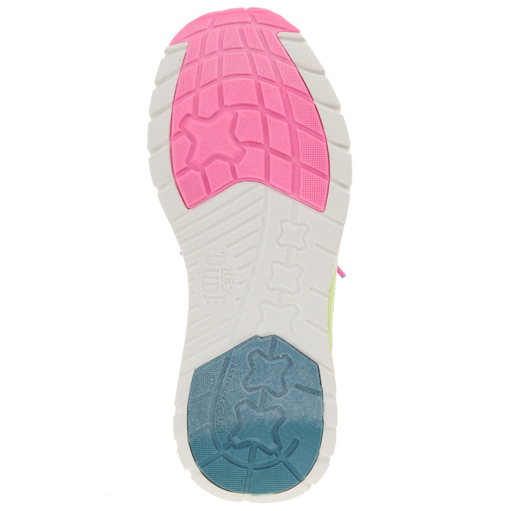 Hey Dude Womens Sirocco W Sport Stripe Teal Casual