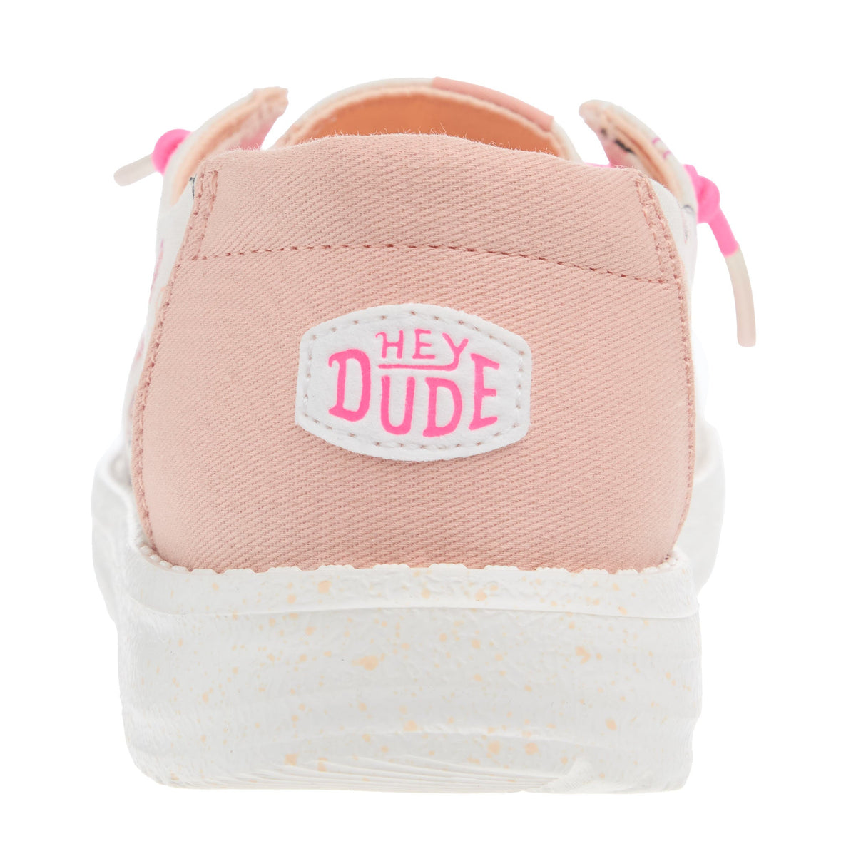 Hey Dude Youth Wendy White and Pink Double Hearts