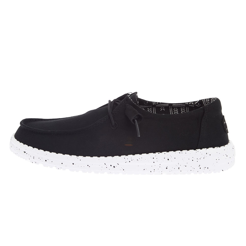 Hey Dude Women's Wendy Stretch Canvas Black Casual