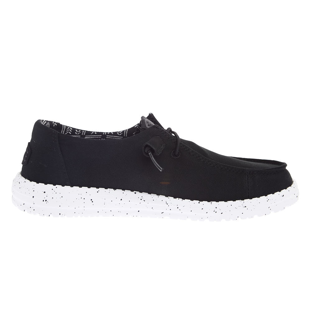Hey Dude Women's Wendy Stretch Canvas Black Casual