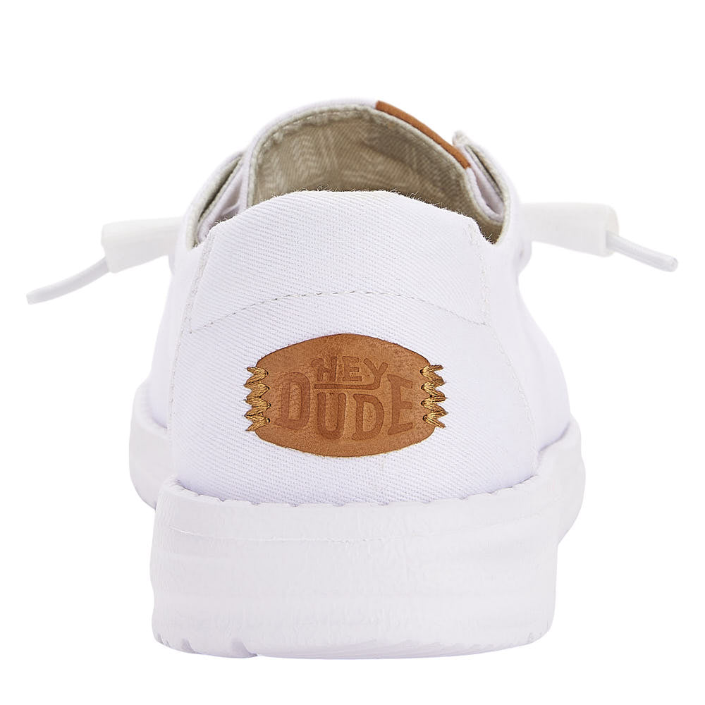 Hey Dude Women's Wendy Stretch Canvas White Casual