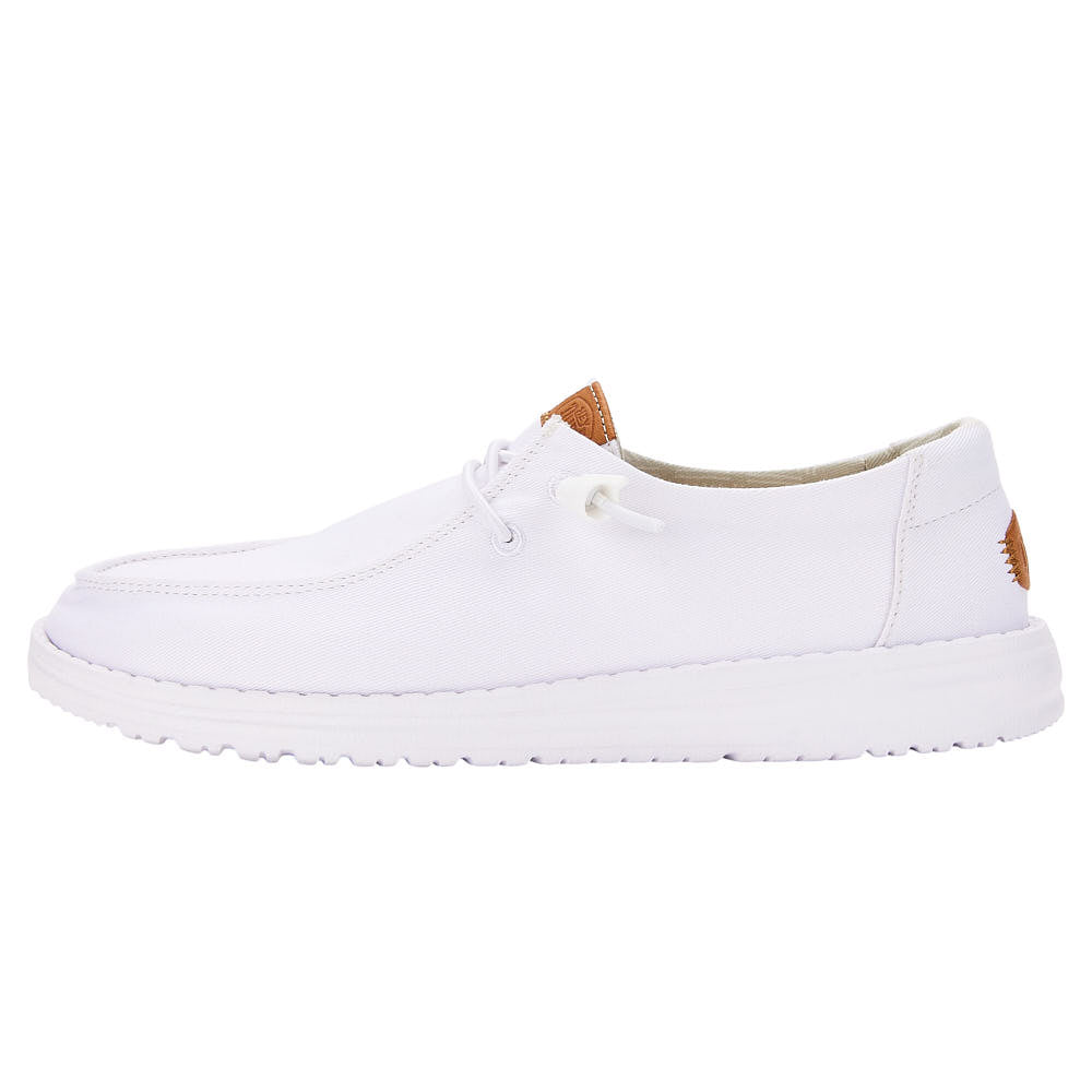 Hey Dude Women's Wendy Stretch Canvas White Casual