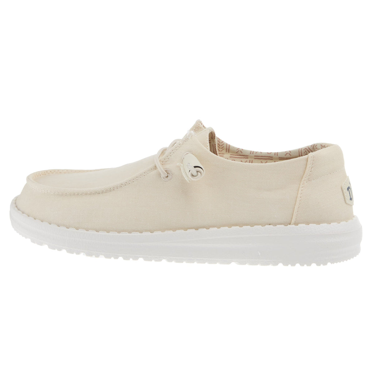 Hey Dude Womens Wendy Canvas Off White Casual Shoe