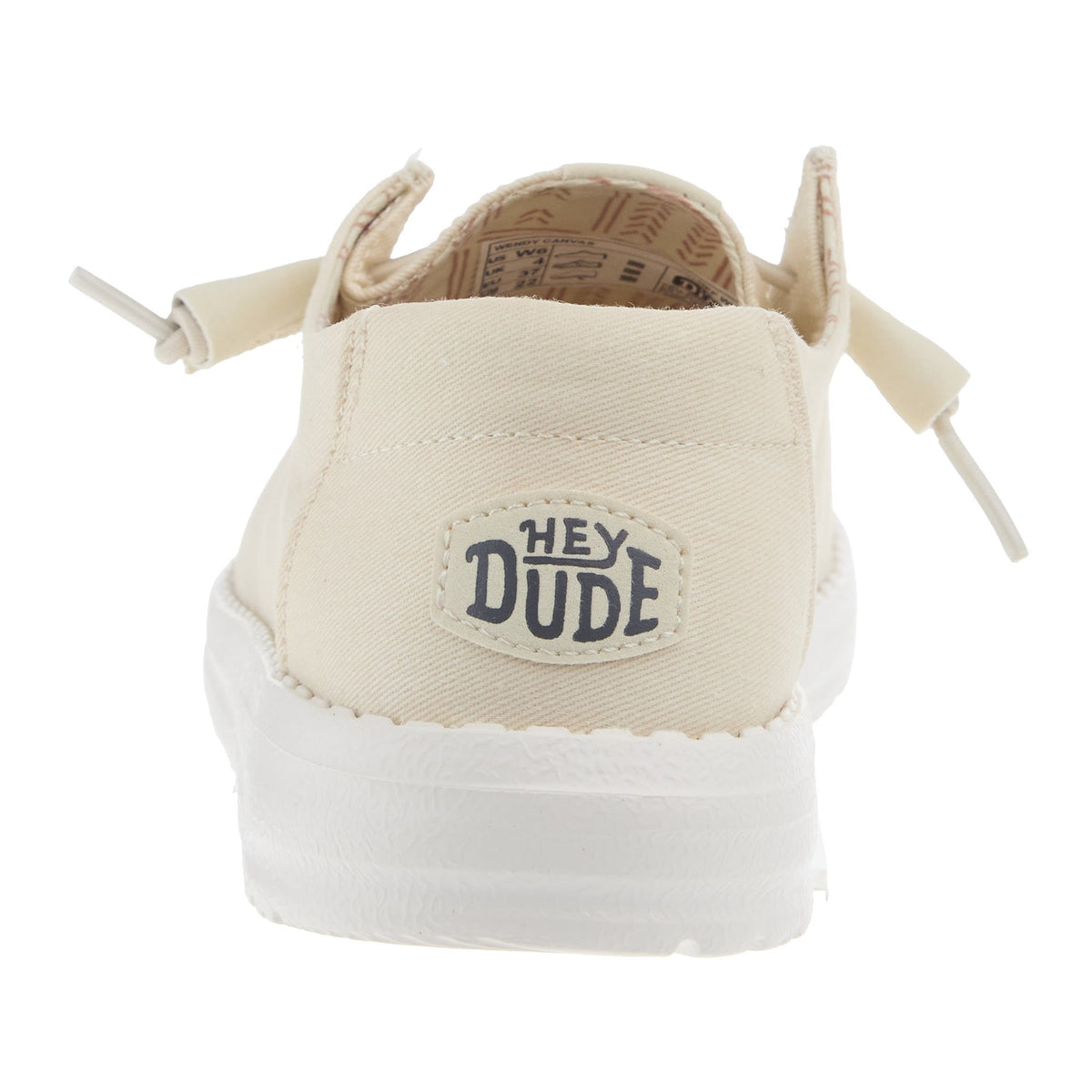 Hey Dude Womens Wendy Canvas Off White Casual Shoe