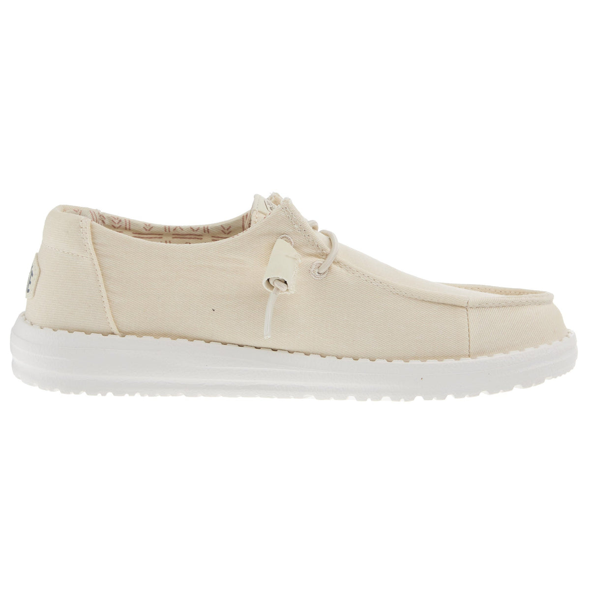 Hey Dude Womens Wendy Canvas Off White Casual Shoe