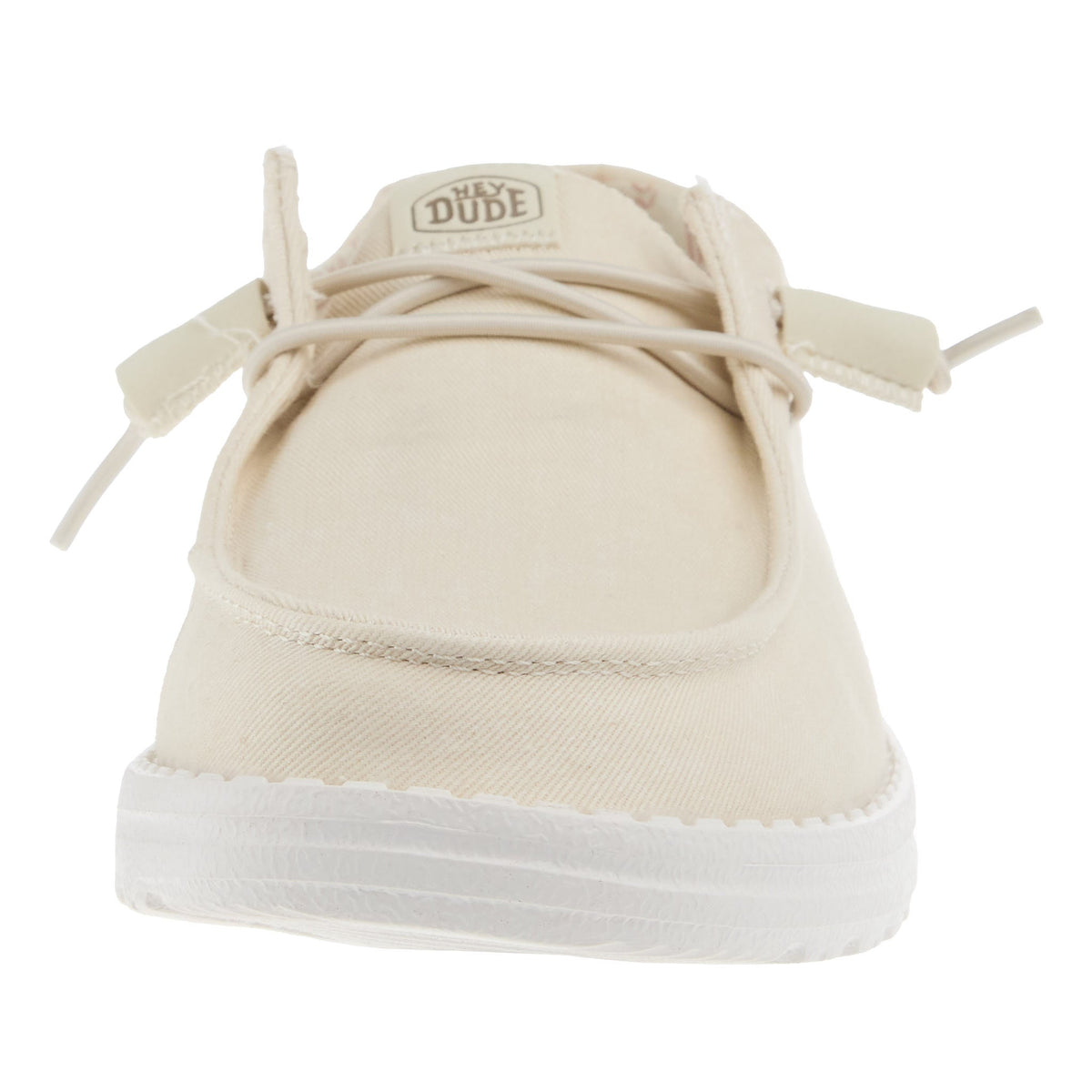 Hey Dude Womens Wendy Canvas Off White Casual Shoe