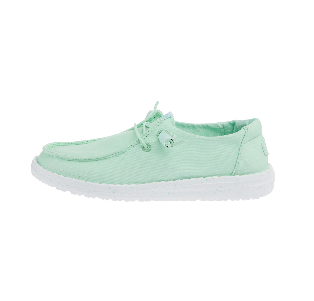 Hey Dude Women`s Bay Blue Wendy Stretch Canvas Casual