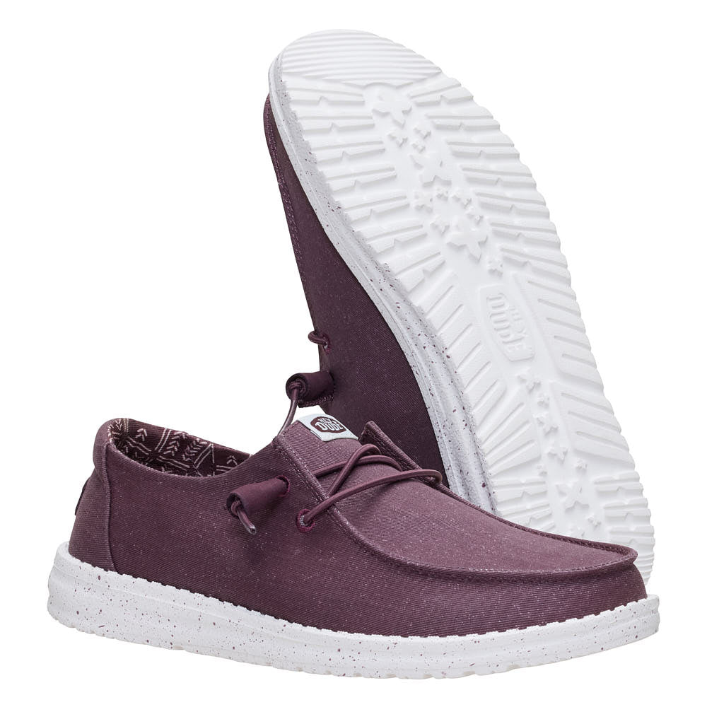 Hey Dude Women's Wendy Stretch Canvas Huckleberry Casual