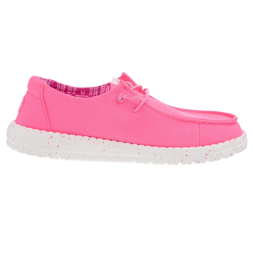 Hey Dude Women's Wendy Canvas Neon Pink Casual