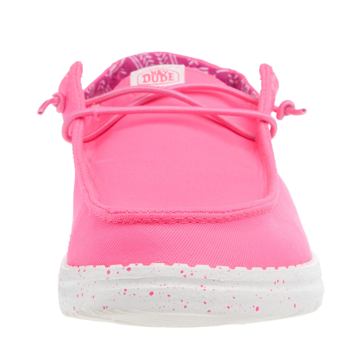 Hey Dude Women's Wendy Canvas Neon Pink Casual